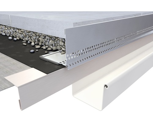Pare-gravier Protektor aluminium 50 x 70 mm barre 2,50 m