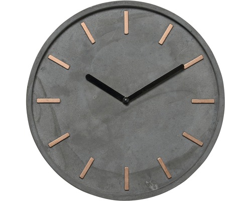 Horloge murale béton gris Ø 28 cm
