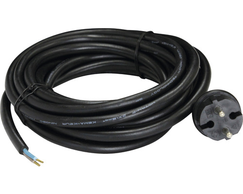 Câble de raccordement pour perceuse IP44 3 m H07RN-F2Gx1,5mm² noir avec prise à contours