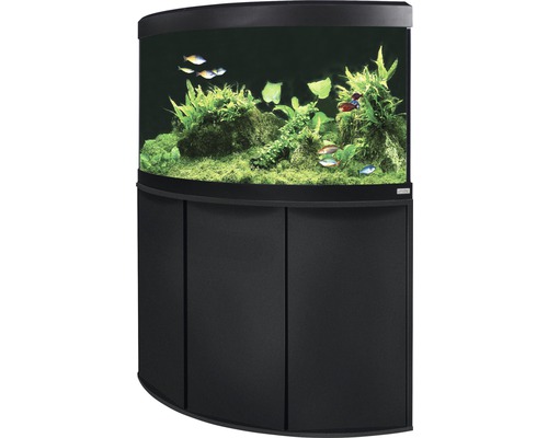 Kit complet d'aquarium Fluval Venezia 190 avec éclairage à LED, chauffage, filtre et meuble bas, noir