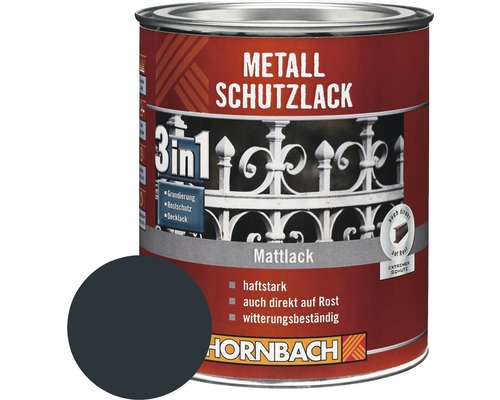 HORNBACH Metallschutzlack 3in1 matt anthrazit 2,5 L