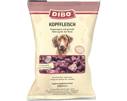 Aliments bruts pour animaux DIBO® viande de tête 2 kg surgelés
