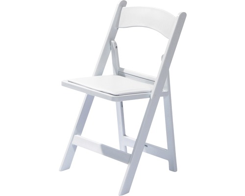 Chaise pliante VEBA 45 x 45 x 78 cm plastique blanc