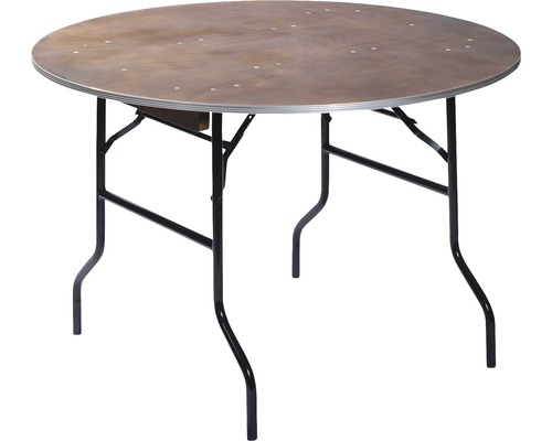 Table de salle à manger VEBA bois Ø 152 cm marron-0