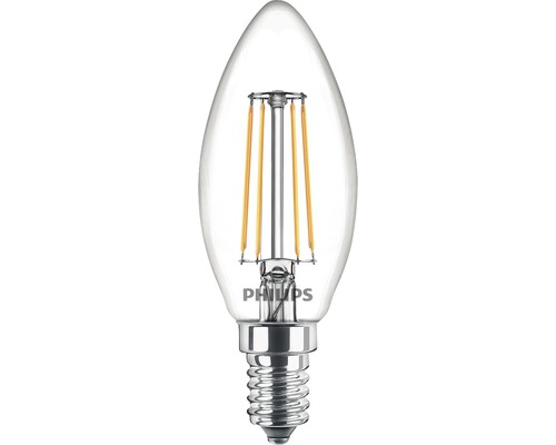 Ampoule flamme LED B35 transparente E14/4,3W(40W) 470 lm 2700 K blanc chaud