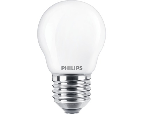 Ampoule sphérique LED P45 mat E27/4,3W(40W) 470 lm 2700 K blanc chaud
