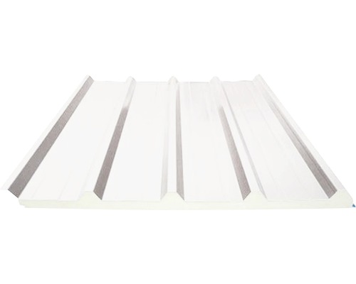 Panneau sandwich PRECIT pour toit PIR RAL 9002 blanc gris 4000 x 1000 x 40 mm