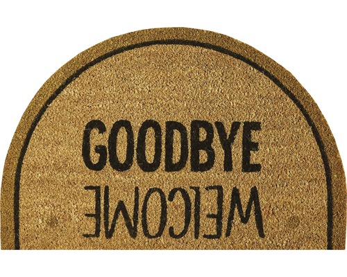 Paillasson en fibre de noix de coco Coco Gold welcome / goodbye 40x60 cm
