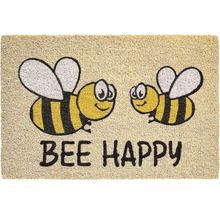 Kokosmatte Ruco Print Bee Happy 40x60 cm-thumb-0