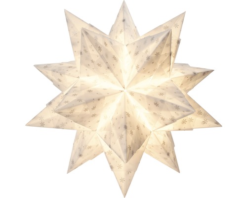 Kit étoile Bascetta blanc/argent 32 feuilles