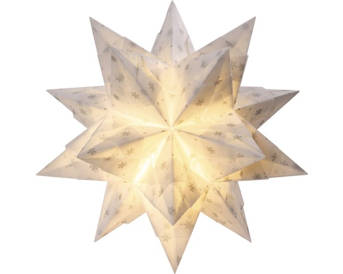 Kit étoile Bascetta blanc/argent 32 feuilles