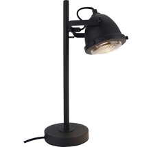 Lampe de table métal/verre 1 ampoule HxØ 450x130 mm Nero noir-thumb-2