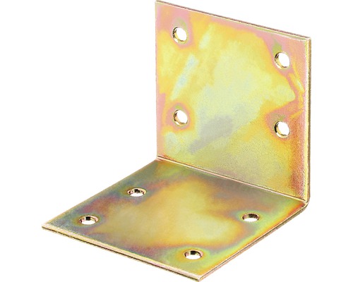 Breitwinkel 60 x 60 x 60 mm, galv. gelb verzinkt, 1 Stück