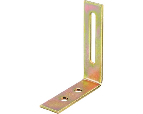 Verstellwinkel 65 x 80 x 20 mm, galv. gelb verzinkt, 1 Stück