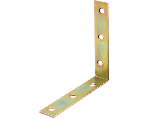 Stuhlwinkel 100 x 100 x 20 mm, galv. gelb verzinkt, 1 Stück