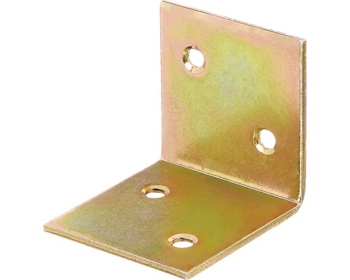 Breitwinkel 40 x 40 x 40 mm, galv. gelb verzinkt, 1 Stück