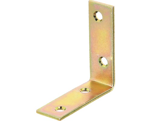 Stuhlwinkel schwer 60 x 60 x 20 mm, galv. gelb verzinkt, 1 Stück