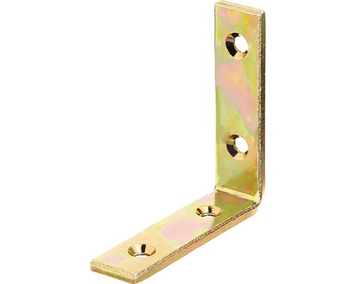 Winkel extra stark 80 x 80 x 20 mm, galv. gelb verzinkt, 1 Stück