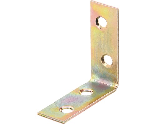 Stuhlwinkel 40 x 40 x 15 mm, galv. gelb verzinkt, 1 Stück