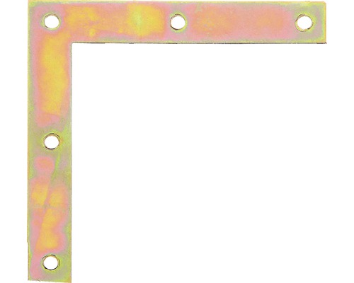 Angle de meuble 100x100x15mm, galvanisé jaune, 1 unité
