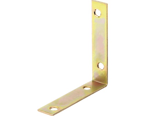 Stuhlwinkel 75 x 75 x 17,5 mm, galv. gelb verzinkt, 1 Stück