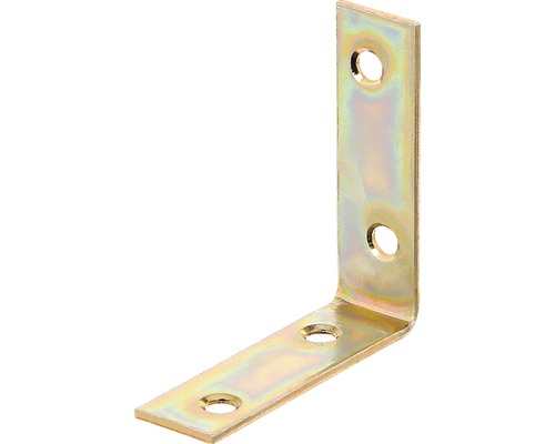 Stuhlwinkel 50 x 50 x 15 mm, galv. gelb verzinkt, 1 Stück