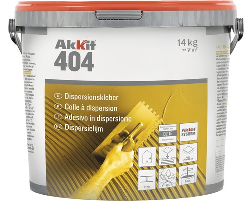 Colle à dispersion Akkit 404 prête à l'emploi D2TE 14 kg-0