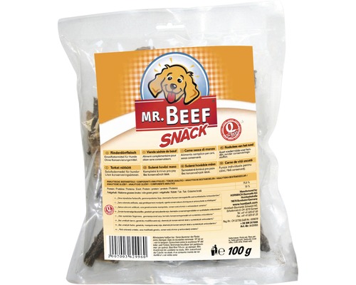 Nourriture pour chiens MR. BEEF viande séchée 100 g