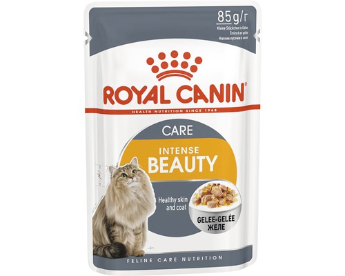 Nourriture humide pour chats, Royal Canin Intense Beauty en gelée 1 paquet 12x85 g