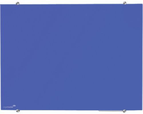 Tableau pense-bête sur verre Colour 100x150 cm bleu