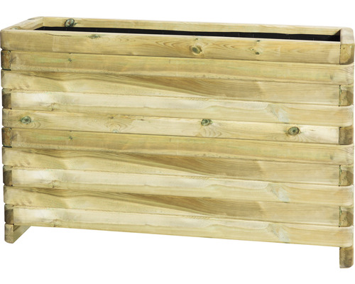 Pflanzkasten Toscana Holz 120 x 35 x 80 cm braun