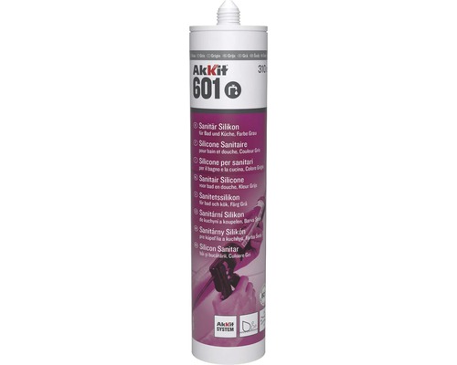 Akkit 601 Sanitär Silikon grau 310 ml