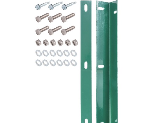 Kit de barre de fixation pour panneau rigide double fil vert, avec 180 vis