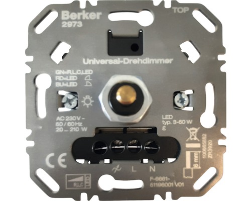 Variateur rotatif universel Berker 2973 variateur LED