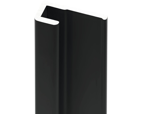 Profilé d'extrémité Decodesign carré 2100 mm noir
