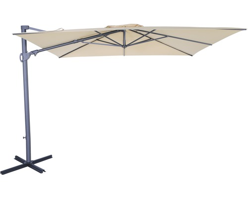 Parasol déporté Soluna Avignon 300 x 300 cm écru