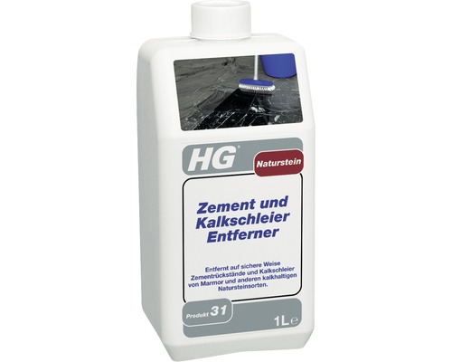 Produit nettoyant contre voiles de ciment et de calcaire pour pierre naturelle HG 1 l-0