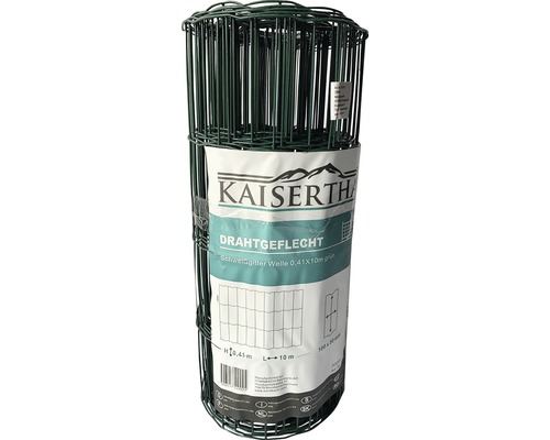 Grillage soudé ondulé Kaiserthal 1000 cm x 41 cm, vert