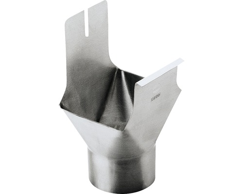 Raccord d'écoulement Zambelli zinc pour gouttière moulurée DN 70 mm sortie DN 60 mm-0
