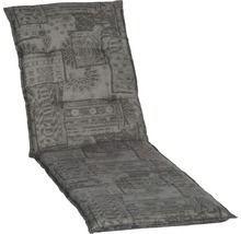 Coussin pour chaise longue beo® Boa Vista 193 x 60 cm coton-tissu mélangé anthracite gris-thumb-0
