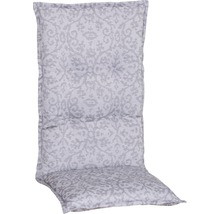 Galette d'assise pour siège à dossier haut beo® Tilburg 118 x 46 cm coton-tissu mélangé gris blanc-thumb-0