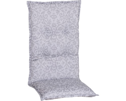 Galette d'assise pour siège à dossier haut beo® Tilburg 118 x 46 cm coton-tissu mélangé gris blanc-0