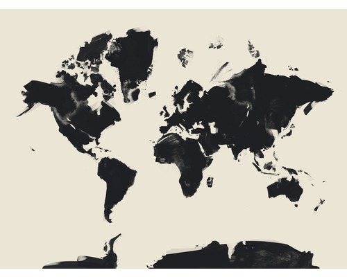 Impression d'art World Map 18x24 cm