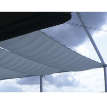 Seilspann-Sonnensegel rechteckig grau 330x200 cm-thumb-3
