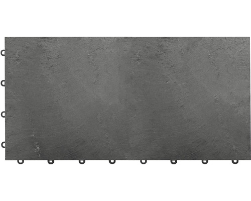 Klickfliese florco® stone XL 60 x 30 x 2,8 cm Schiefer