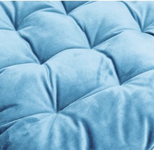 Galette de chaise Velvet bleu 40x40x7 cm-thumb-3