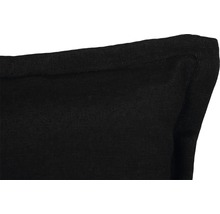 Coussin pour chaise longue 191 x 58 cm coton-tissu mélangé anthracite noir-thumb-1