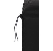 Coussin pour chaise longue 191 x 58 cm coton-tissu mélangé anthracite noir-thumb-3