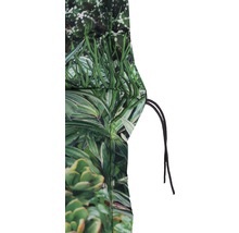 Coussin pour chaise longue 191 x 58 cm coton-tissu mélangé vert-thumb-4