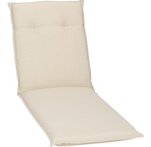 Coussin pour chaise longue 191 x 58 cm coton-tissu mélangé beige naturel-thumb-0